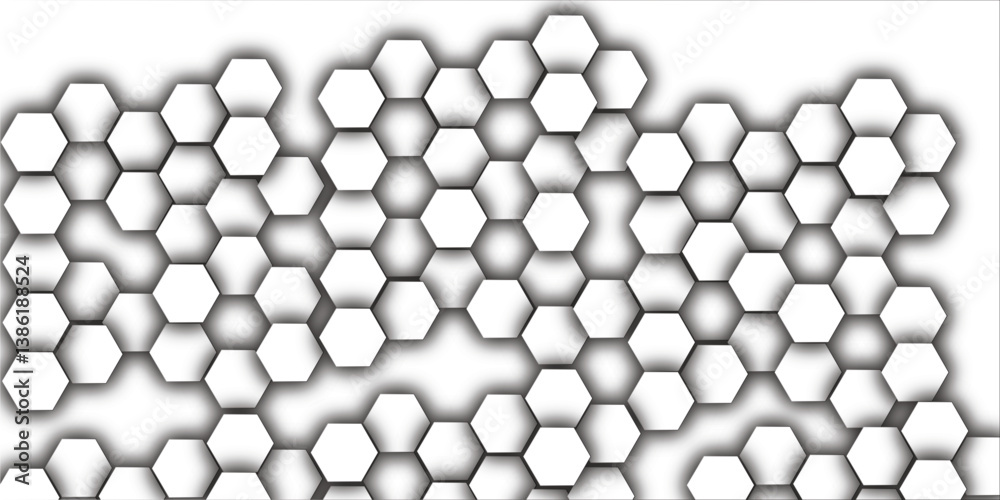 Abstract pattern with hexagonal white and black line paper background eometric mesh cell texture. modern futuristic vector illustration geometry science and technology cover Abstract pattern with hexagonal white and black line paper background eometric mesh cell texture. modern futuristic vector illustration geometry science and technology cover