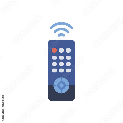 Remote control with signal icon, digital interface device