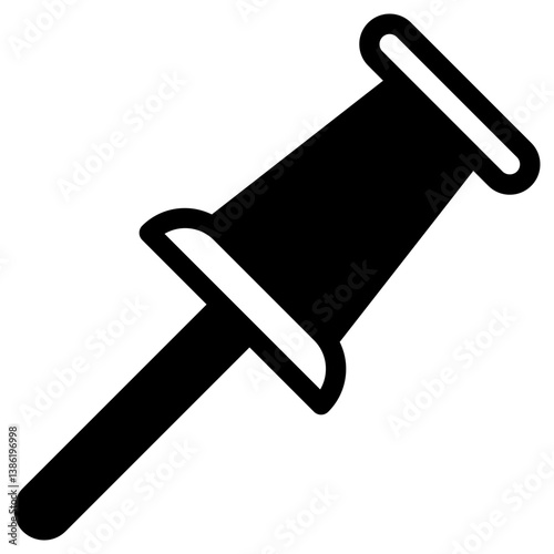 Paper pin icon glyph