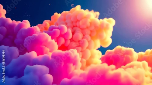 Captivating video of abstract smoke with fluid motions and delicate transitions, evoking a sense of tranquility and gracefulness, concept of elegance in digital art.