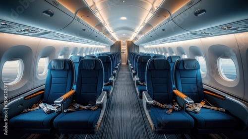 Modern Airplane Cabin Interior (1)