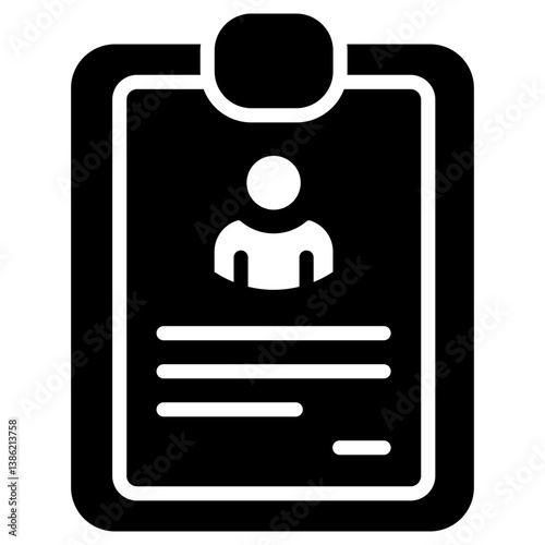 Career summary icon glyph