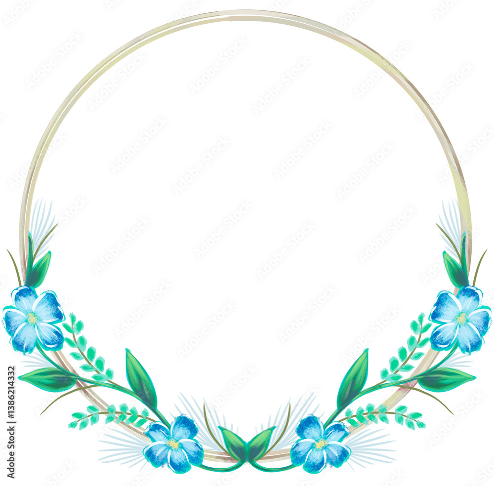 Flower Frame Wreath Flower Frame Wreath