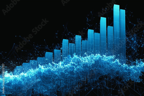 Wallpaper Mural stock market graph Torontodigital.ca