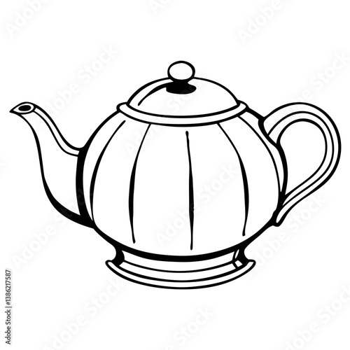 teapot isolated on white