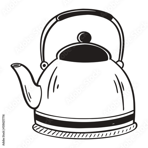 teapot isolated on white background