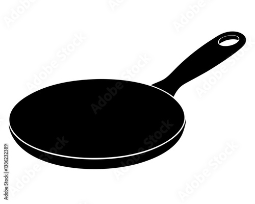 A Griddle silhouette on white background.