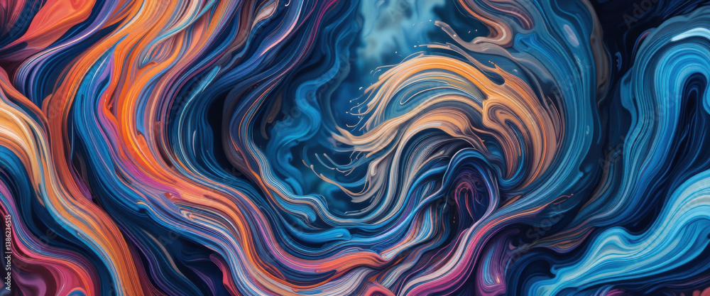 Colorful Abstract Fluid Waves Colorful Abstract Fluid Waves