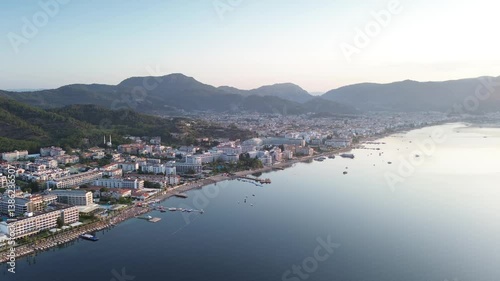 Marmaris, Turkey – Aerial View of Coastal Town and Mediterranean Landscape | 4K Drone Video