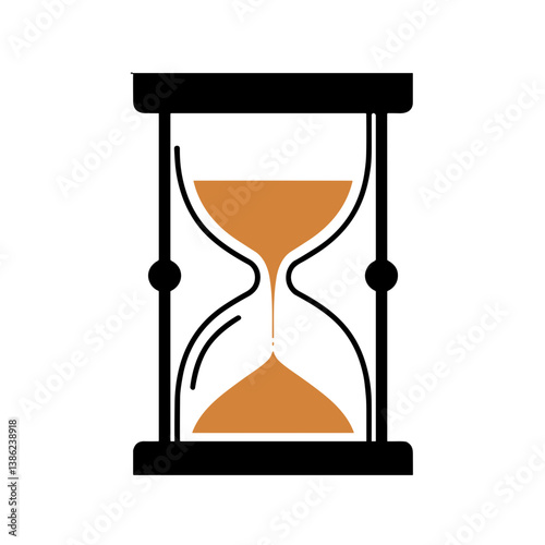 hourglass symbol representing time management and balance  