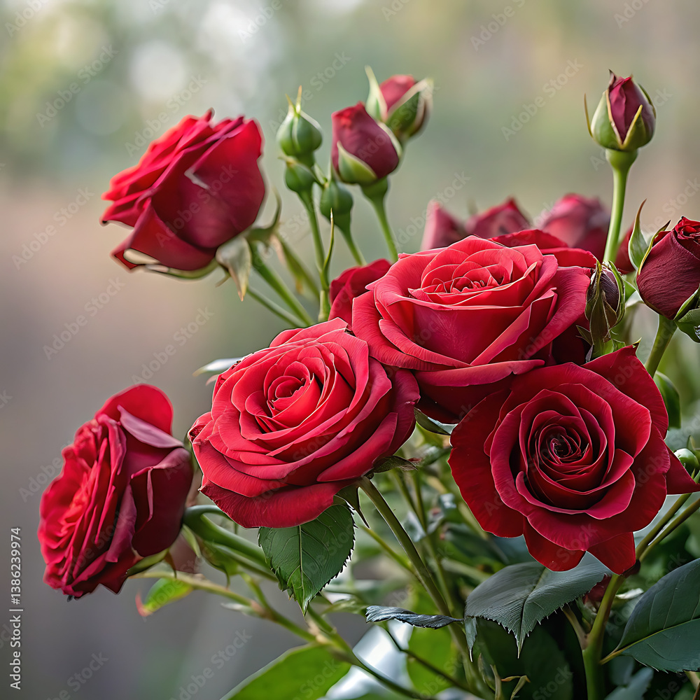 Red Roses in Full Bloom – Elegant Floral Arrangement for Romance and Special Occasions Red Roses in Full Bloom – Elegant Floral Arrangement for Romance and Special Occasions
