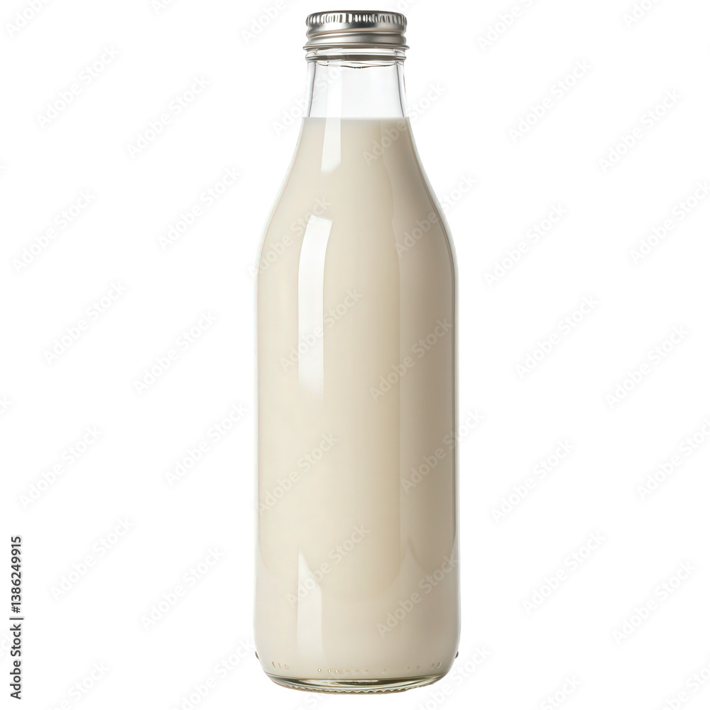 Fresh Milk in a Tall Glass Bottle. Fresh Milk in a Tall Glass Bottle.