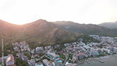 Marmaris, Turkey – Aerial View of Coastal Town and Mediterranean Landscape | 4K Drone Video