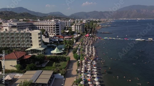 Marmaris, Turkey – Aerial View of Coastal Town and Mediterranean Landscape | 4K Drone Video