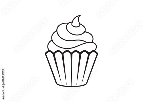 Cupcakes  silhouette vector