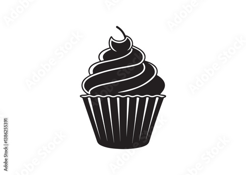 Cupcakes  silhouette vector