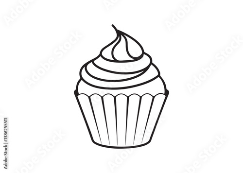Cupcakes  silhouette vector