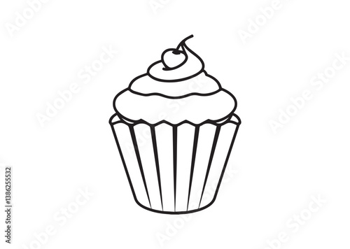 Cupcakes  silhouette vector