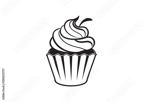 Cupcakes  silhouette vector
