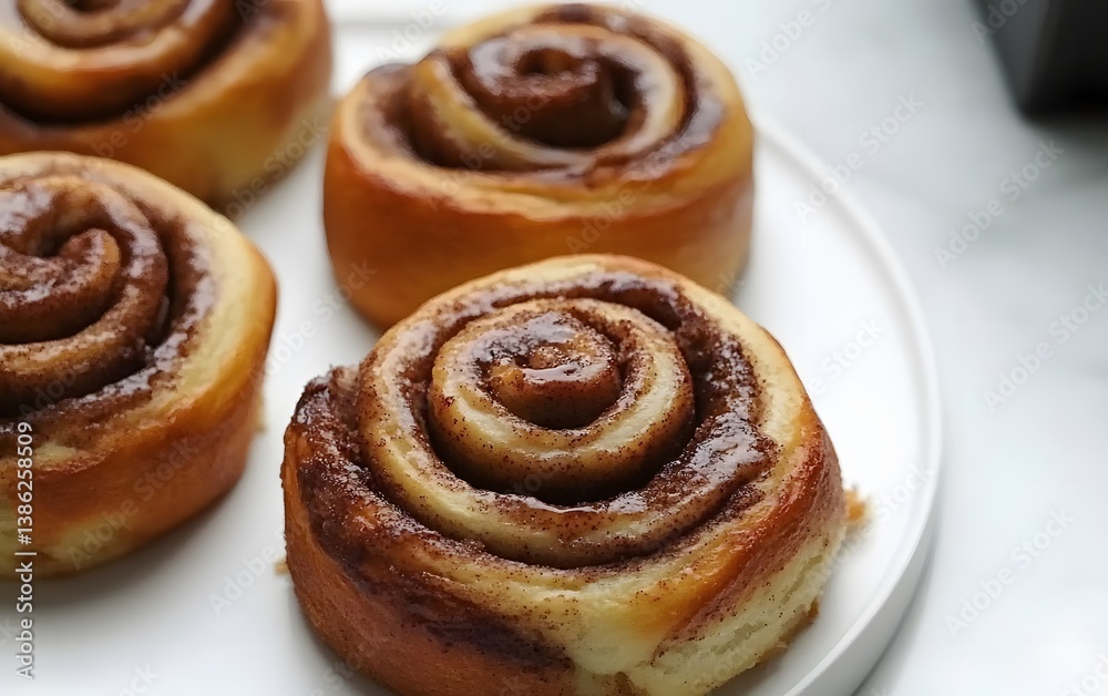 Delicious Homemade Cinnamon Rolls Pastry Sweet Baked Goods Delicious Homemade Cinnamon Rolls Pastry Sweet Baked Goods