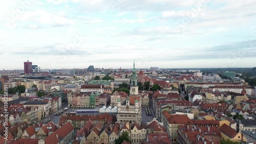 Poznań Old Town Aerial View, Poland – 4K Drone Footage