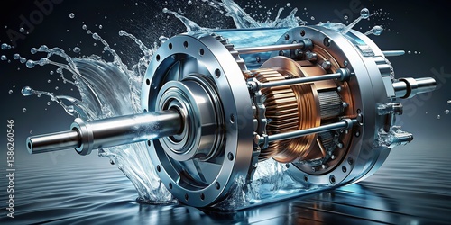 Water Electric Motor - Power Efficiency, Renewable Energy
