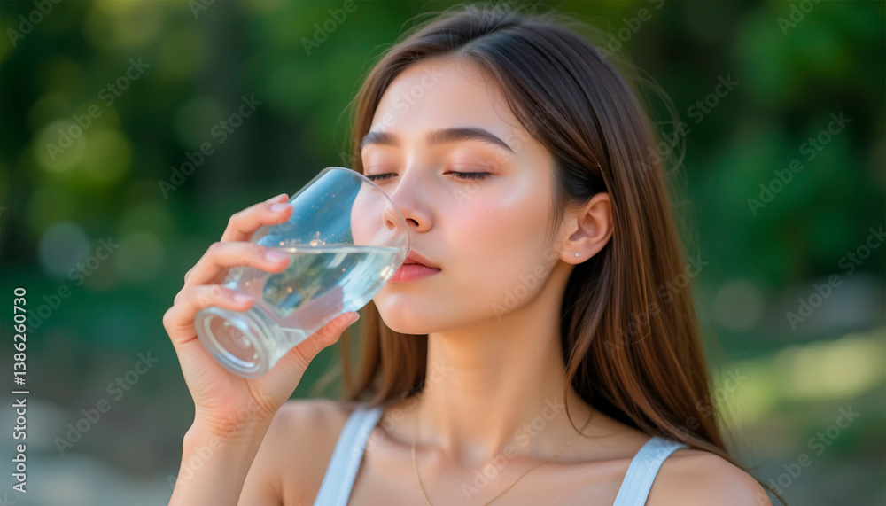 woman in underwear lying in bed in the morning taking a sip of water, drinking a glass of water, avoiding dehydration, healthy lifestyle. woman in underwear lying in bed in the morning taking a sip of water, drinking a glass of water, avoiding dehydration, healthy lifestyle.