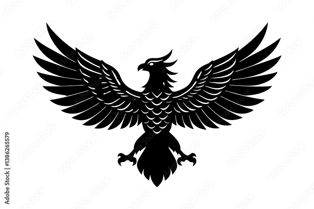 Fototapeta premium black and white dragon