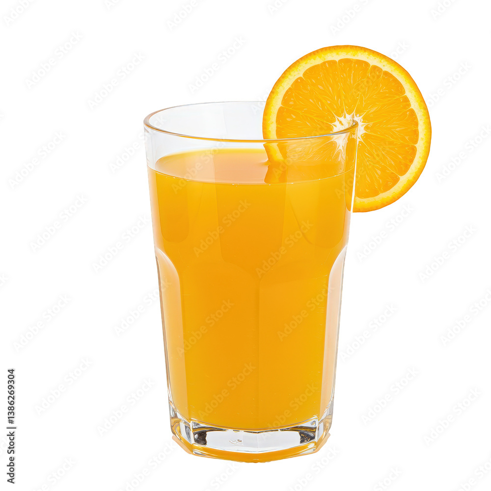 Refreshing Orange Juice with a Citrus Garnish. Refreshing Orange Juice with a Citrus Garnish.