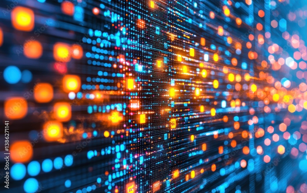 Obraz premium Abstract data stream