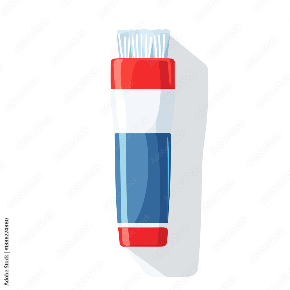 Flat vector toothpaste, minimalist design, isolated on a white background.
Flat vector toothpaste, minimalist design, isolated on a white background.