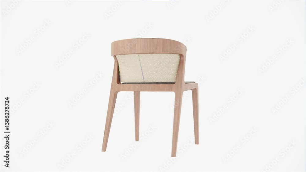 wooden chair with rattan backrest and cushion with natural finishing wooden chair with rattan backrest and cushion with natural finishing