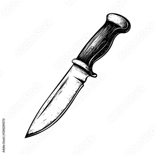2D flat vector illustration of Craft Knife, isolated on a white background.