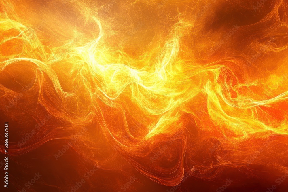 Fototapeta premium Abstract fire digital artwork with flowing flames and blazing motion