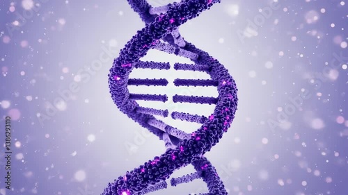 Vibrant DNA Double Helix Captivating Journey Through Molecular Genetics and Biology