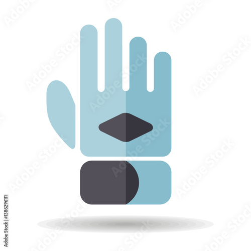 Work glove vector icon. Construction, repair
