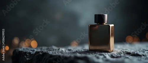 Obraz Sophisticated Silver Perfume Bottle A High-Resolution Close-Up Product Shot