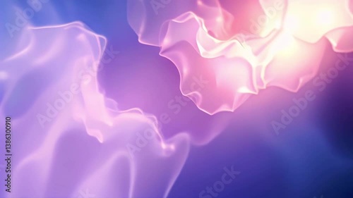 abstract blurred blue background with waves and refractions