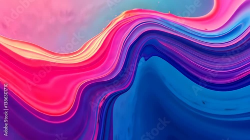 Picturesque Video Of Purple Abstract Fluid Colorful Wavy Shapes With Vivid Colors And Delightful Transitions, Offering A Stunning And Spectacular Visual Masterpiece.