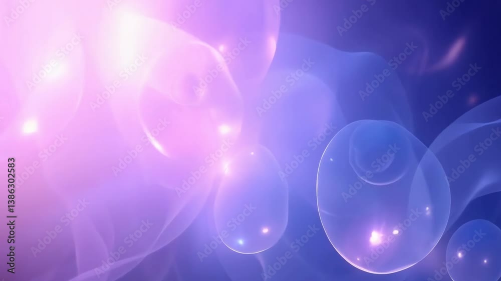 abstract blurred blue background with waves and refractions