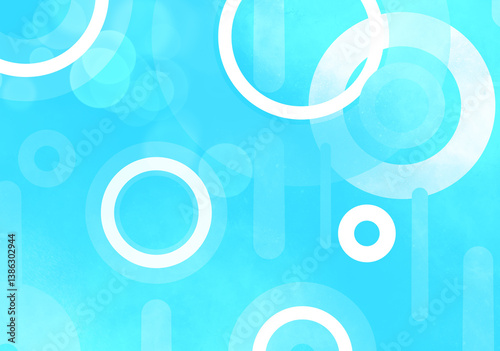 Frutiger Metro background or wallpaper, blue shades, circles, aqua 