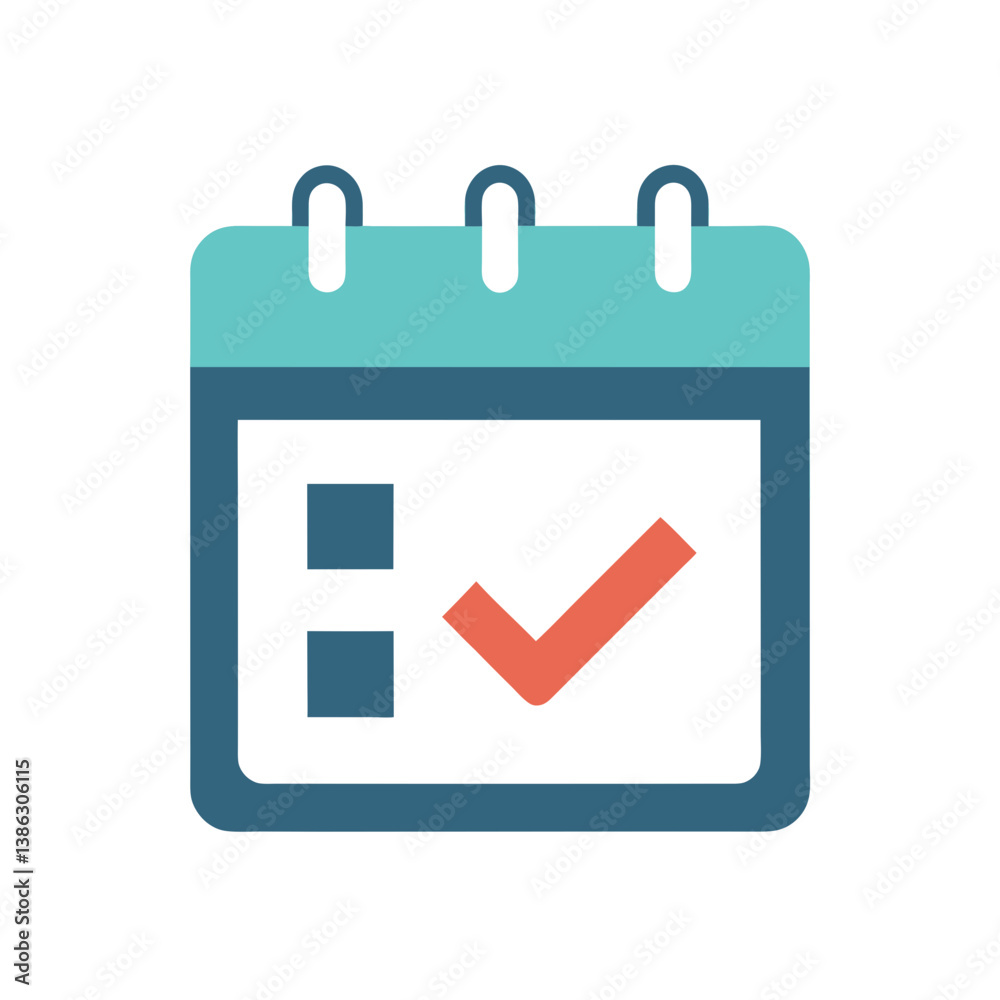vector illustration of calendar icon vector illustration of calendar icon