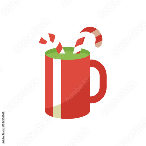 christmas gift box with holly