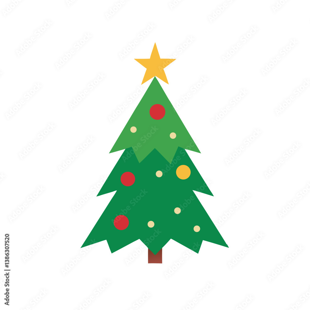 christmas tree vector illustration christmas tree vector illustration