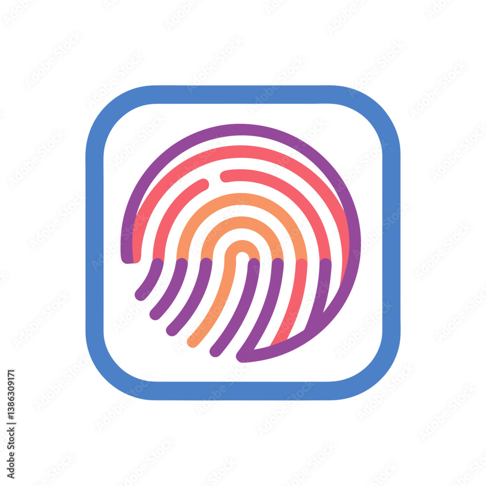 fingerprint icon vector illustration fingerprint icon vector illustration