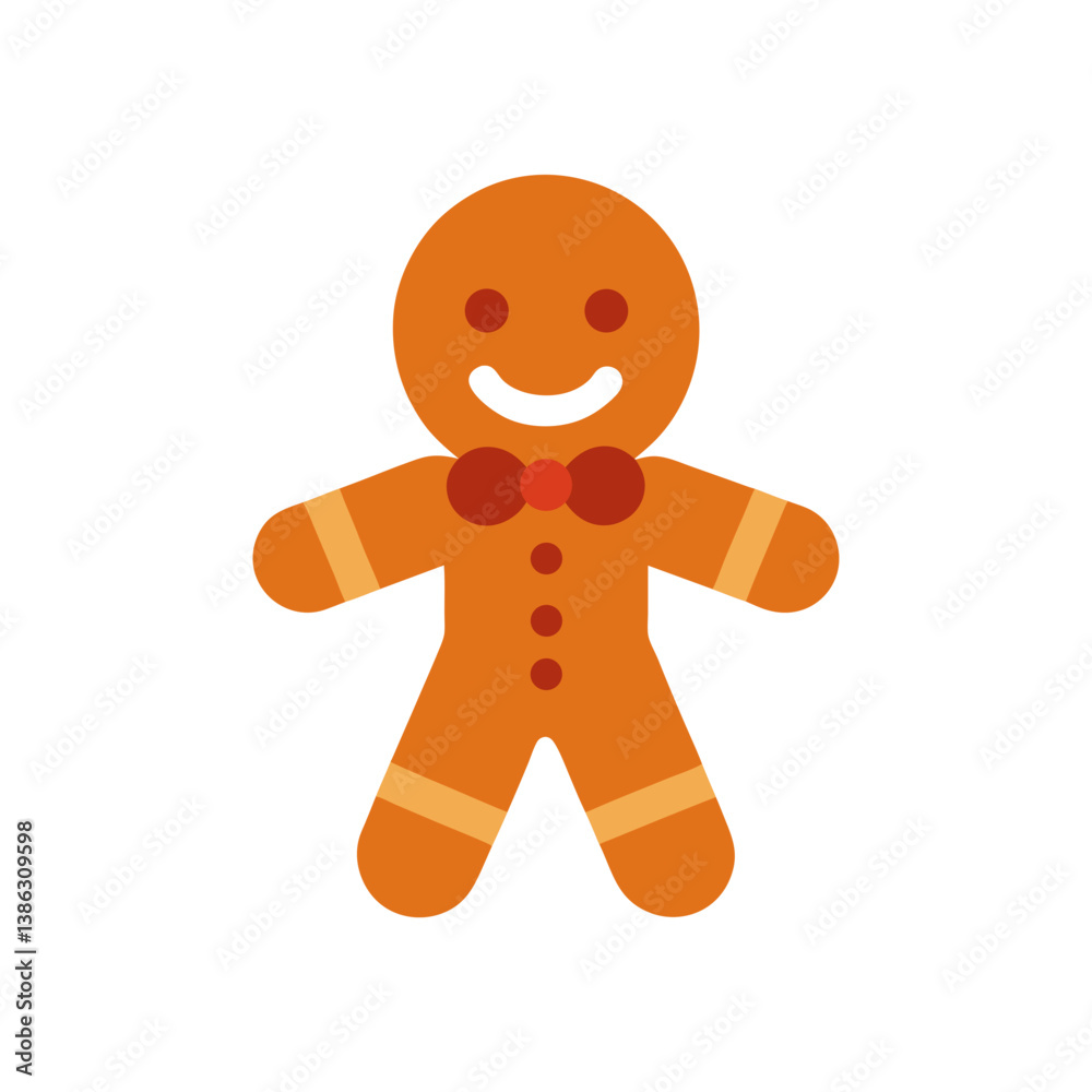 Obraz premium gingerbread man isolated on white