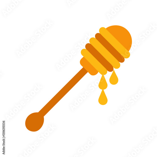 honey dipper vector