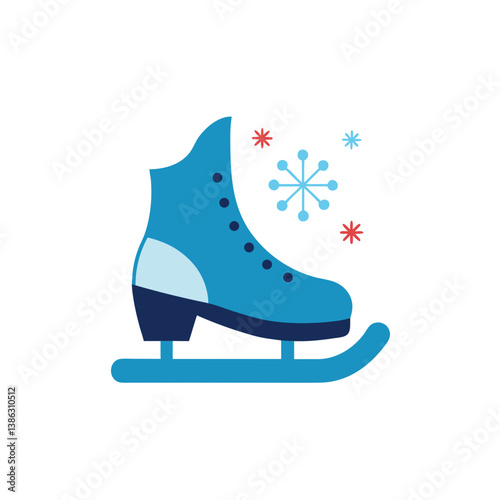 ice skates isolated on white background
