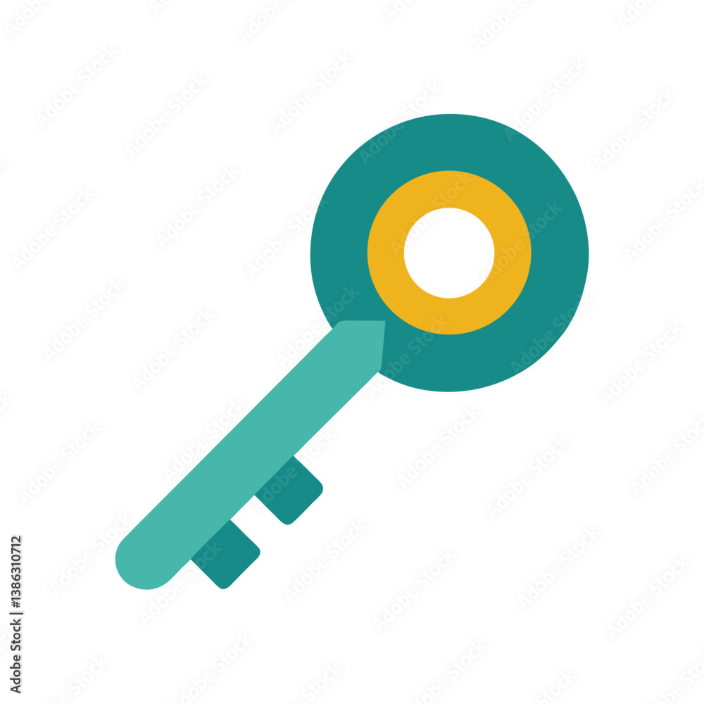 magnifying glass on yellow background