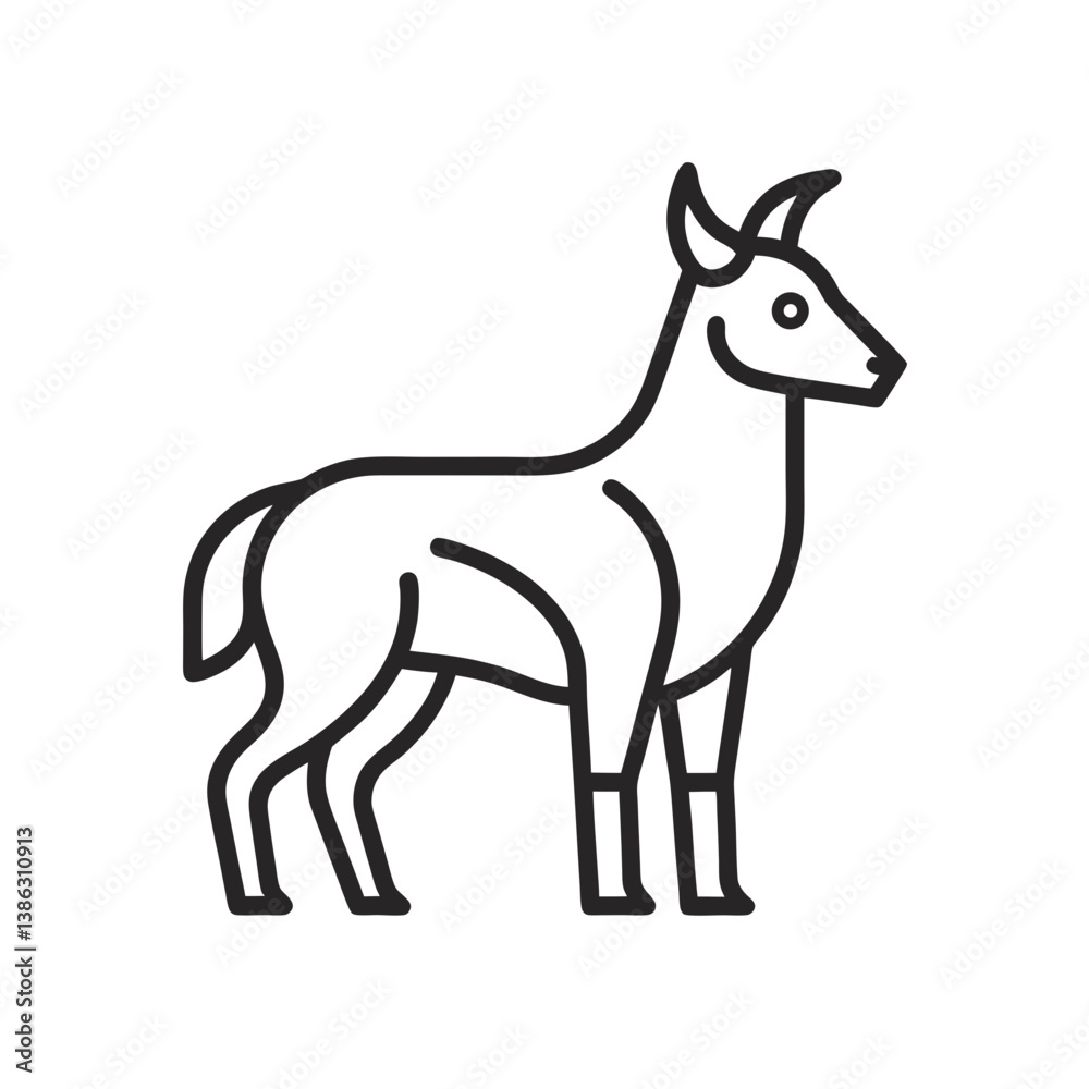 Obraz premium deer vector illustration